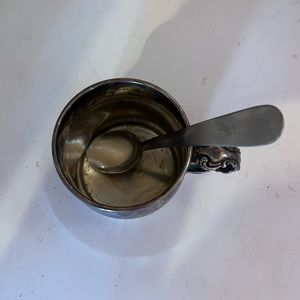 Rogers and bro silver cup and spoon